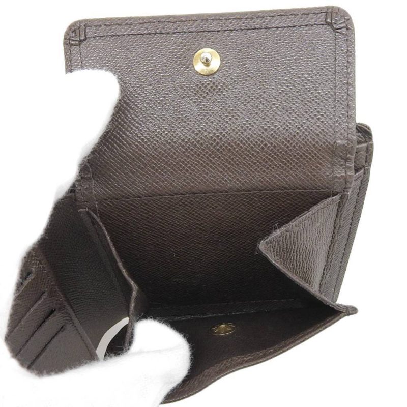 LOUIS VUITTON Damier Portefeuille Marco Bifold Wallet Ebene N61675 - Logoexplore - Image 4