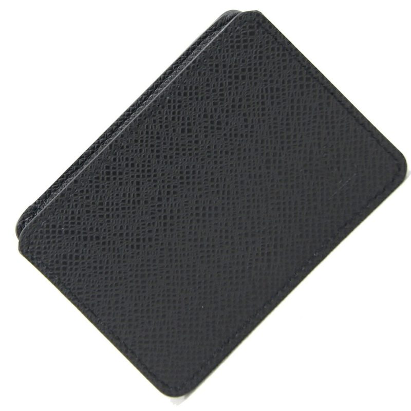 LOUIS VUITTON Coin Case Taiga Purse M30598 Noir Black Leather Men's Square - Logoexplore