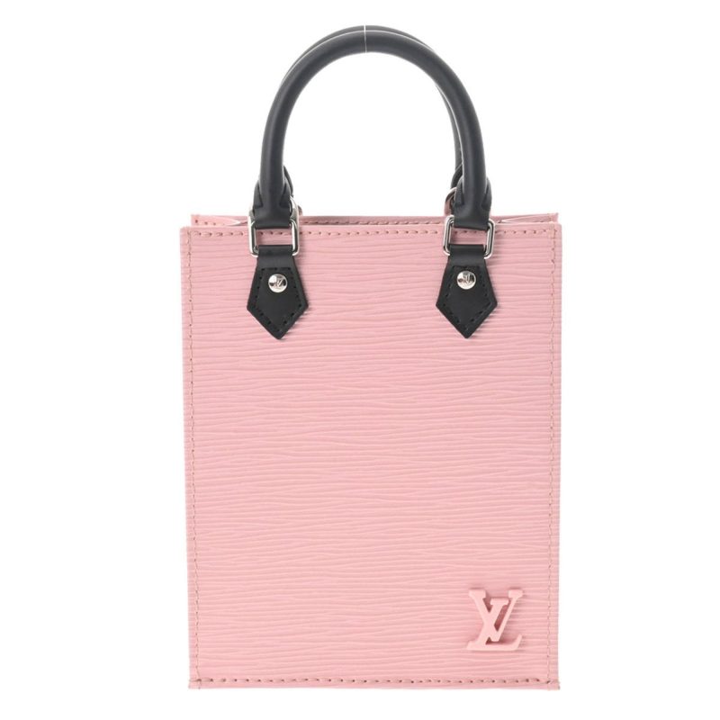 LOUIS VUITTON Epi Petite Sac Pla Rose Ballerine M69441 Women's Leather Handbag - Logoexplore