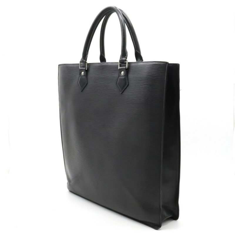 LOUIS VUITTON Epi Sac Pla Tote Bag Handbag Square Noir Black M59082 - Logoexplore - Image 2