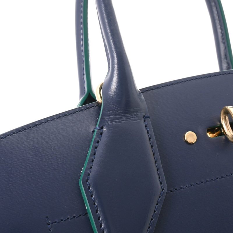 LOUIS VUITTON City Steamer MM Navy/Green Women's Leather Bag - Logoexplore - Image 5