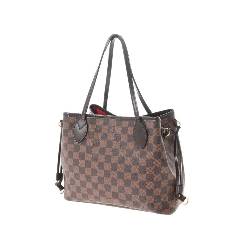 LOUIS VUITTON Damier Neverfull PM Brown N51109 Ladies Canvas Handbag - Logoexplore - Image 2