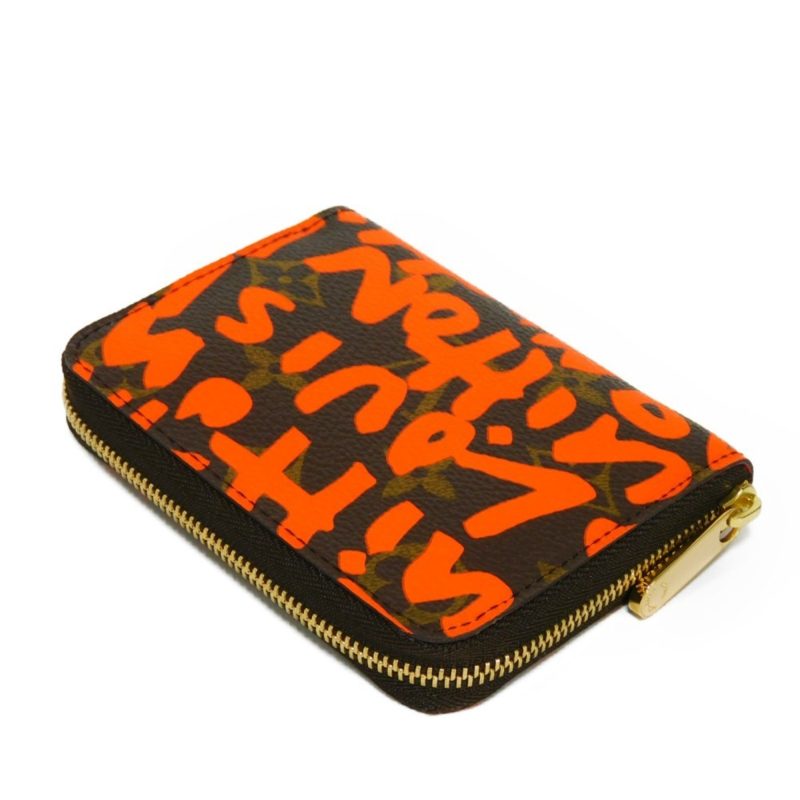 LOUIS VUITTON Coin Case Zippy Purse Orange Round Zipper Monogram Graffiti M93708 Men's Women's Wallet - Logoexplore - Image 4