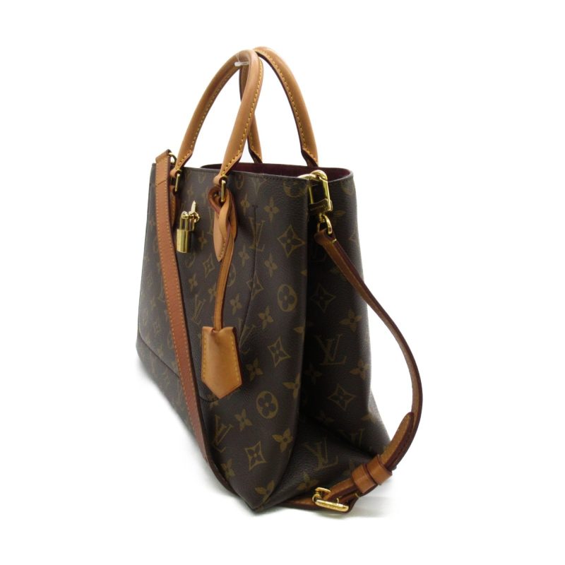 LOUIS VUITTON Flower tote Tote Bag Brown PVC coated canvas M43551 - Logoexplore - Image 3