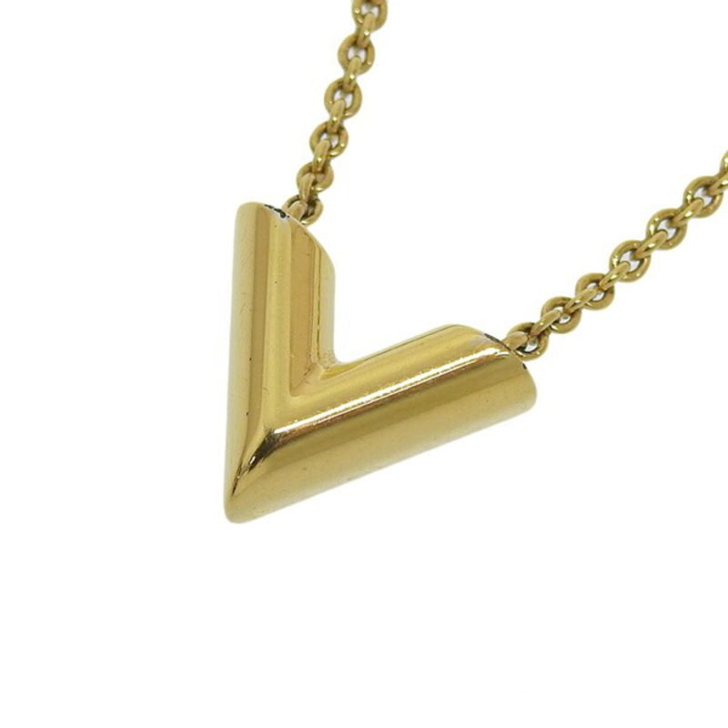 LOUIS VUITTON Essential V Necklace M61083 Gold Women's - Logoexplore - Image 3