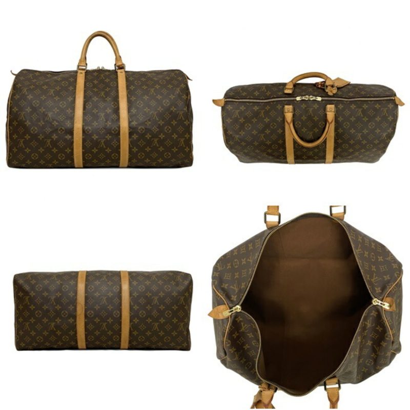 Louis Vuitton Boston Bag Keepol 55 Brown Beige Monogram M41424 Nume MI0951 LOUIS VUITTON Handbag Unisex Louis Vuitton - Logoexplore - Image 2