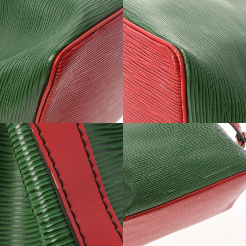 LOUIS VUITTON Epi Petit Noe Bicolor Green / Red M44147 Women's Leather Shoulder Bag - Logoexplore - Image 8