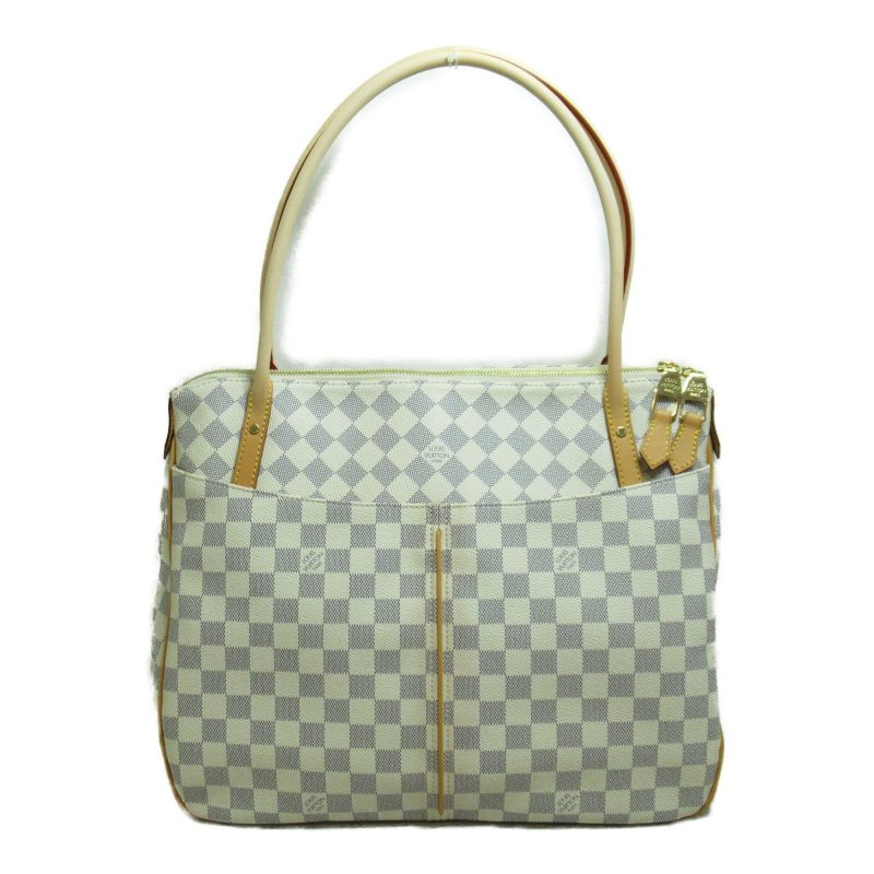 LOUIS VUITTON Figueri GM Beige Damier Azur PVC coated canvas N41175 - Logoexplore