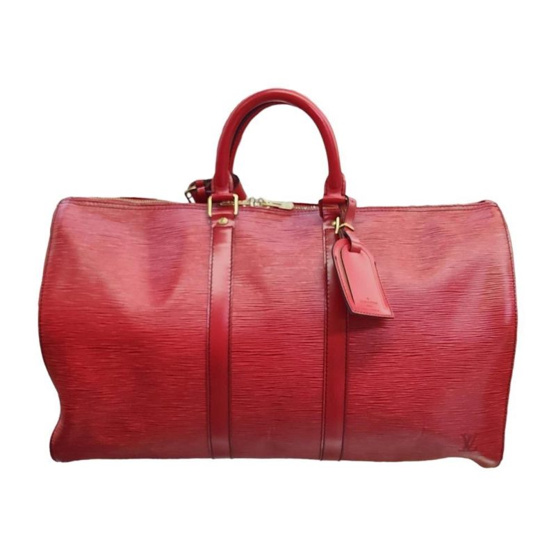 LOUIS VUITTON Epi Keepall 45 Boston Bag Ladies M42977 Castilian Red - Logoexplore