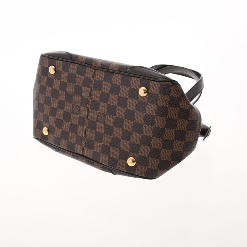 LOUIS VUITTON Damier Verona PM Brown N41117 Women's Canvas Handbag - Logoexplore - Image 5