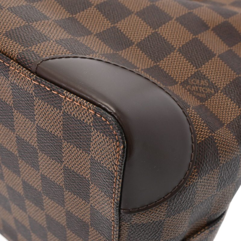 LOUIS VUITTON Damier Hampstead MM Brown N51204 Women's Canvas Handbag - Logoexplore - Image 10
