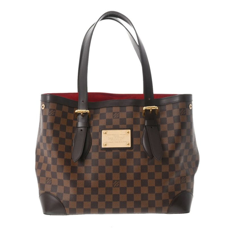 LOUIS VUITTON Damier Hampstead MM Brown N51204 Women's Canvas Handbag - Logoexplore
