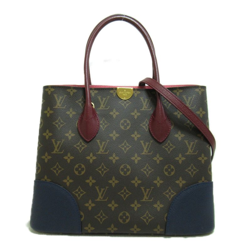 LOUIS VUITTON Flandrin Brown navy mauve Monogram PVC coated canvas M43169 - Logoexplore