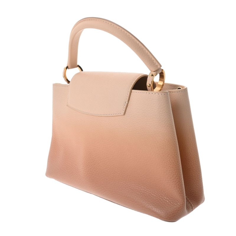 LOUIS VUITTON Capucines PM Beige Gradient M53250 Women's Taurillon Leather Handbag - Logoexplore - Image 2
