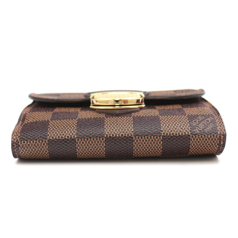 Louis Vuitton Damier Women's Damier Canvas Wallet (tri-fold) Brown - Logoexplore - Image 6
