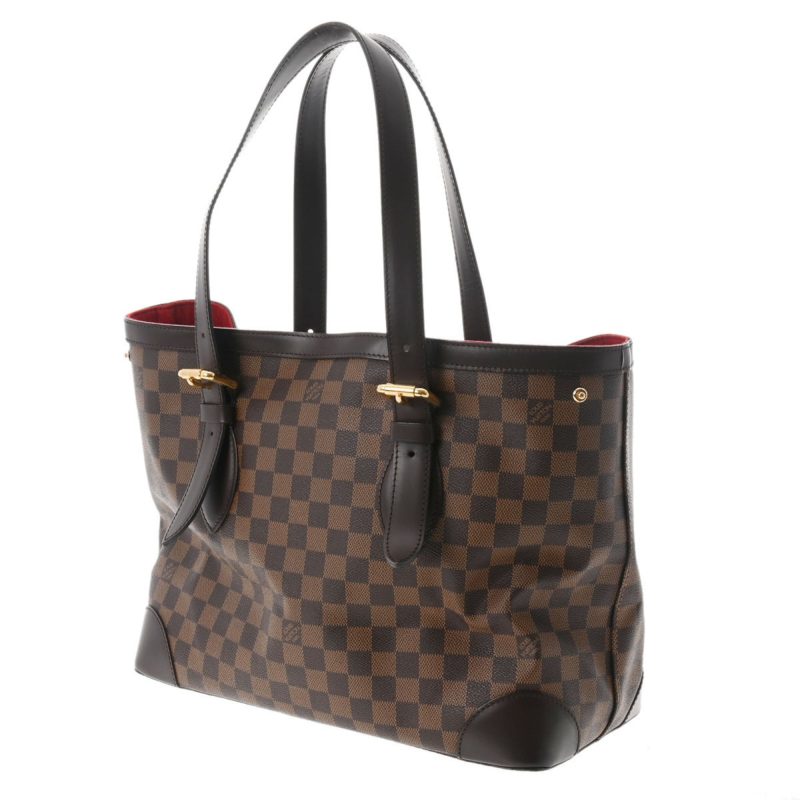LOUIS VUITTON Damier Hampstead MM Brown N51204 Women's Canvas Handbag - Logoexplore - Image 2