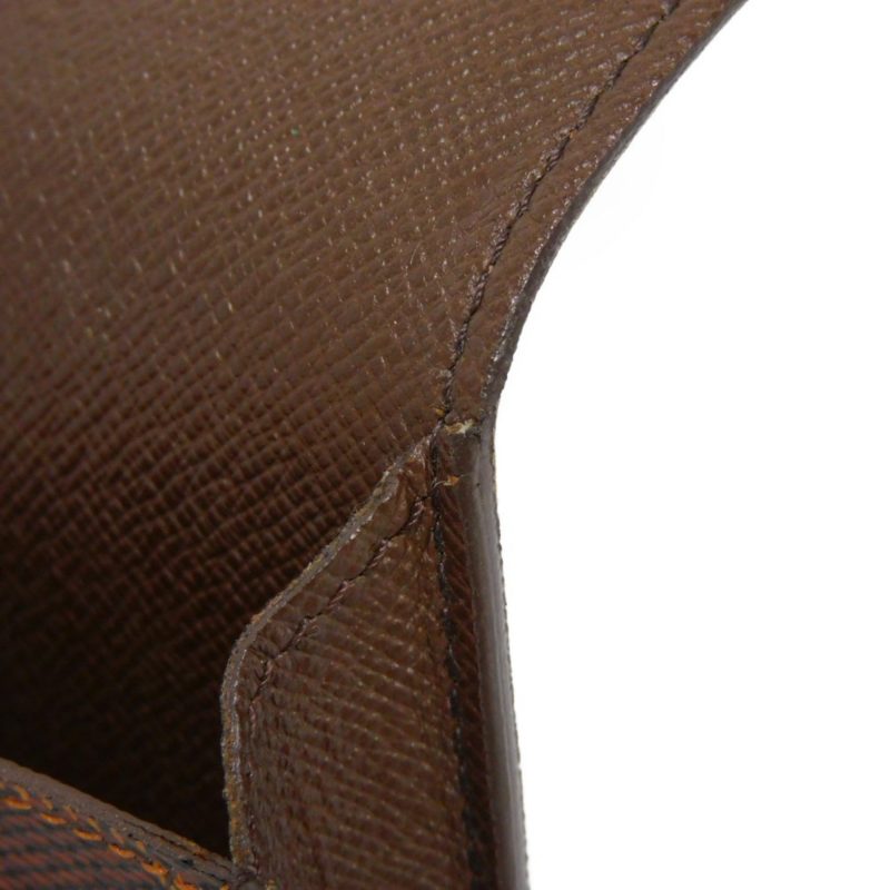LOUIS VUITTON Cigarette Case Etuit Logo Brown Flap Type Damier Ebene N63024 Men's Women's - Logoexplore - Image 9