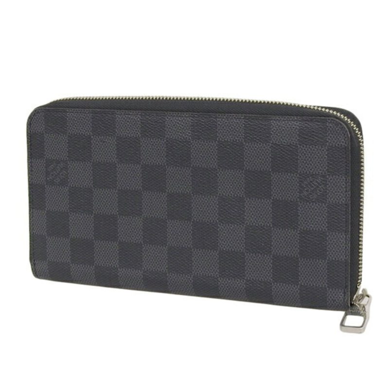 LOUIS VUITTON Damier Graphite Zippy Organizer Round Zipper Long Wallet N63077 Black Men's - Logoexplore - Image 2