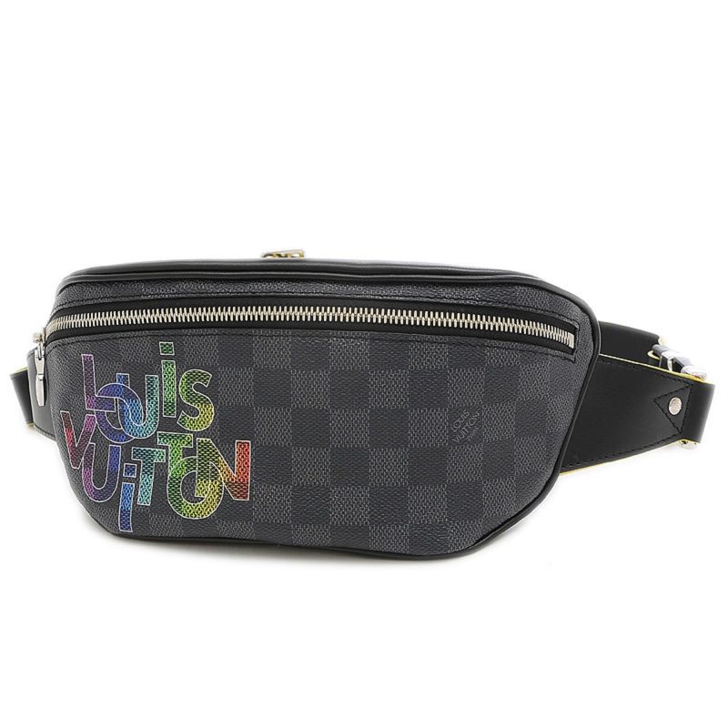 Louis Vuitton Damier Graphite Bum Bag Logo Print Body N40276 Men's - Logoexplore - Image 9