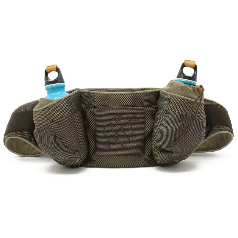 LOUIS VUITTON Damierjean Suntulle Jogging Waist Bag Body Tail Khaki M93211 - Logoexplore