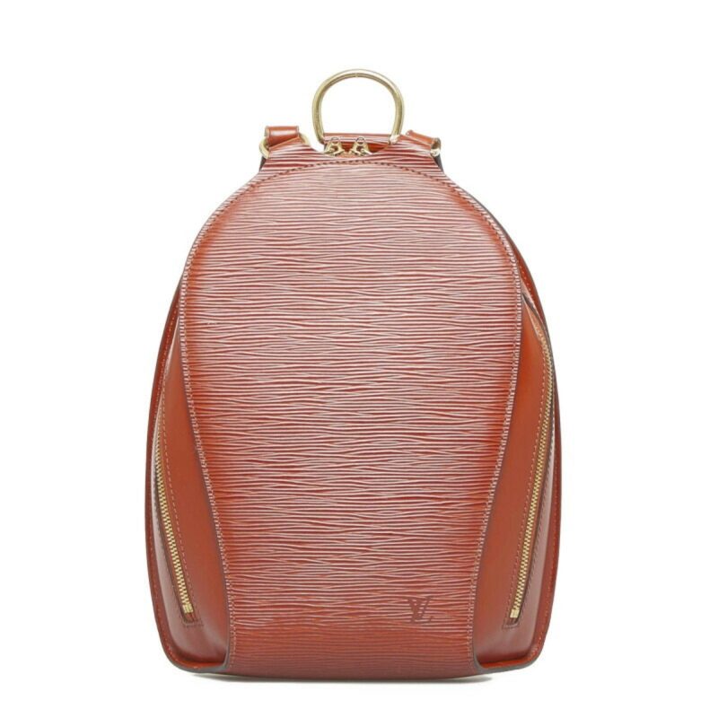 LOUIS VUITTON Epi Mabillon Backpack M52233 Kenya Brown Leather Women's - Logoexplore