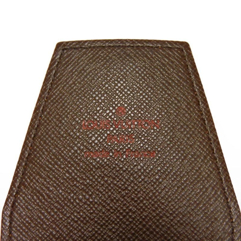 LOUIS VUITTON Cigarette Case Etuit Logo Brown Flap Type Damier Ebene N63024 Men's Women's - Logoexplore - Image 6