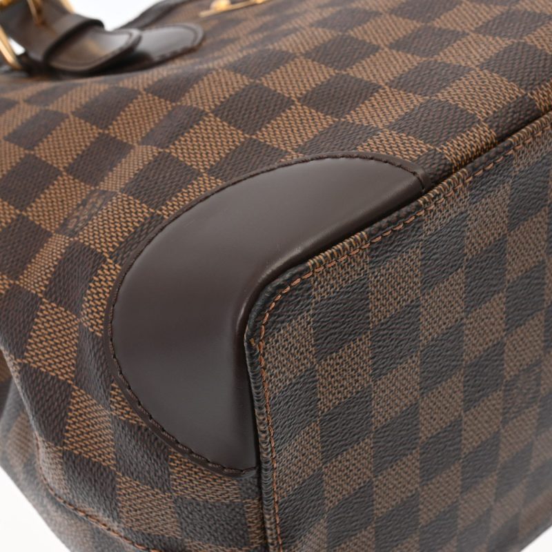LOUIS VUITTON Damier Hampstead MM Brown N51204 Women's Canvas Handbag - Logoexplore - Image 7