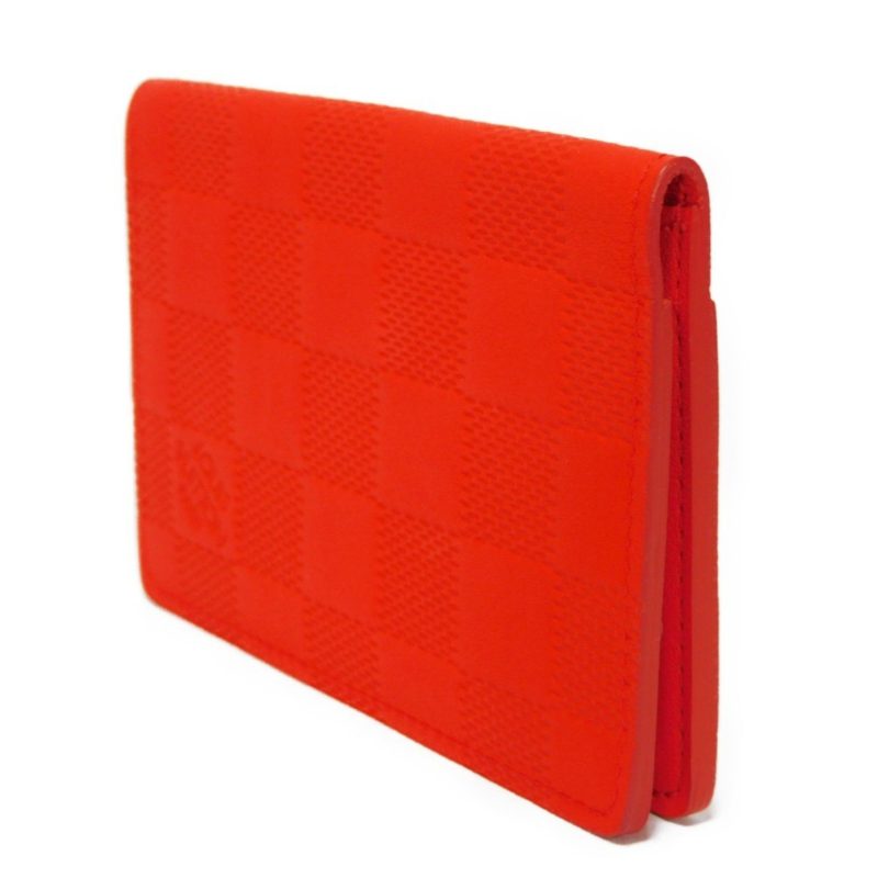 LOUIS VUITTON Card Case Organizer de Poche Logo Red Old Model Pass Damier Infini Fusion N63013 Men's - Logoexplore - Image 2