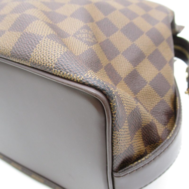 LOUIS VUITTON Chelsea Tote Bag Brown Ebene Damier PVC coated canvas N51119 - Logoexplore - Image 8
