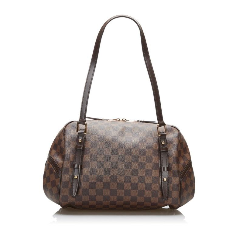 LOUIS VUITTON Damier Rivington GM Handbag Shoulder Bag N41158 Brown PVC Leather Women's - Logoexplore - Image 3