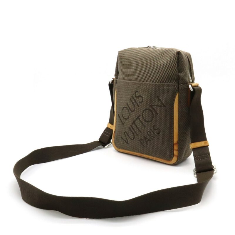 LOUIS VUITTON Damiergeant Citadin Shoulder Bag Canvas Tail Khaki M93040 - Logoexplore - Image 2