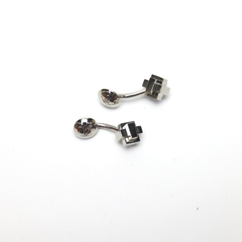 LOUIS VUITTON Cufflinks  Silver LV - Logoexplore - Image 2