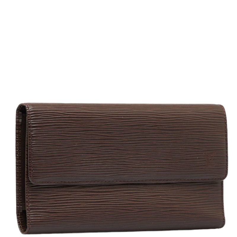 LOUIS VUITTON Epi Portefeuil International Long Wallet M63590 Mocha Brown Leather Ladies - Logoexplore - Image 2