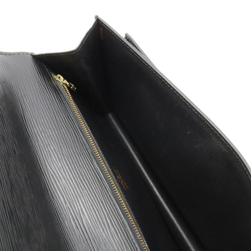 LOUIS VUITTON Epi Pochette Serie Dragonne Second Bag Noir Black Key Missing M52612 - Logoexplore - Image 5