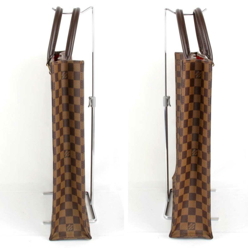LOUIS VUITTON Damier Sac Pla N51140 Handbag PVC Coated Canvas Ebene Women's - Logoexplore - Image 3