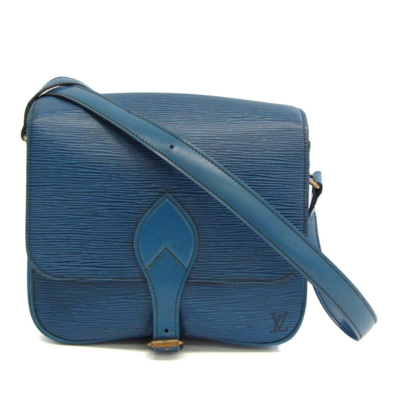 LOUIS VUITTON Epi Cartouchiere M52245 Women's Shoulder Bag Toledo Blue - Logoexplore