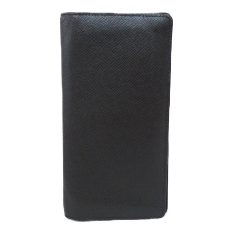 LOUIS VUITTON Foille Brazza Bifold Long Wallet Black Black Taiga leather M30501 - Logoexplore - Image 2