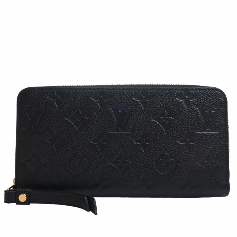 LOUIS VUITTON Empreinte Zippy Round Long Wallet M61864 Black Ladies - Logoexplore