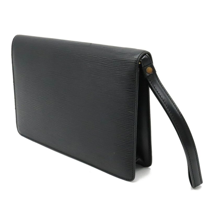LOUIS VUITTON Epi Pochette Serie Dragonne Second Bag Noir Black Key Missing M52612 - Logoexplore - Image 2