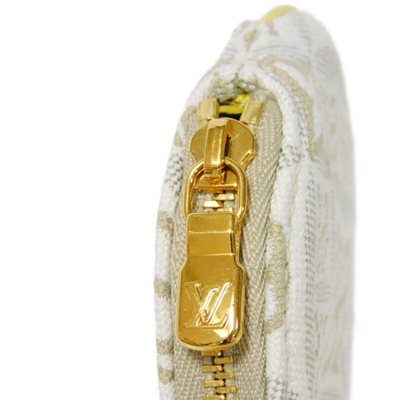 LOUIS VUITTON Coin Case Portomone Long Round Ecru Jaune Yellow Monogram Jacquard SINCE 1854 M81173 Men's Women's Wallet - Logoexplore - Image 7