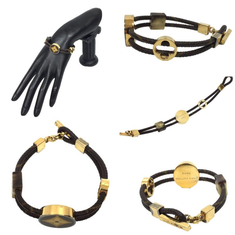Louis Vuitton bracelet brasserie fleur M65441 brown x gold M size - Logoexplore - Image 2