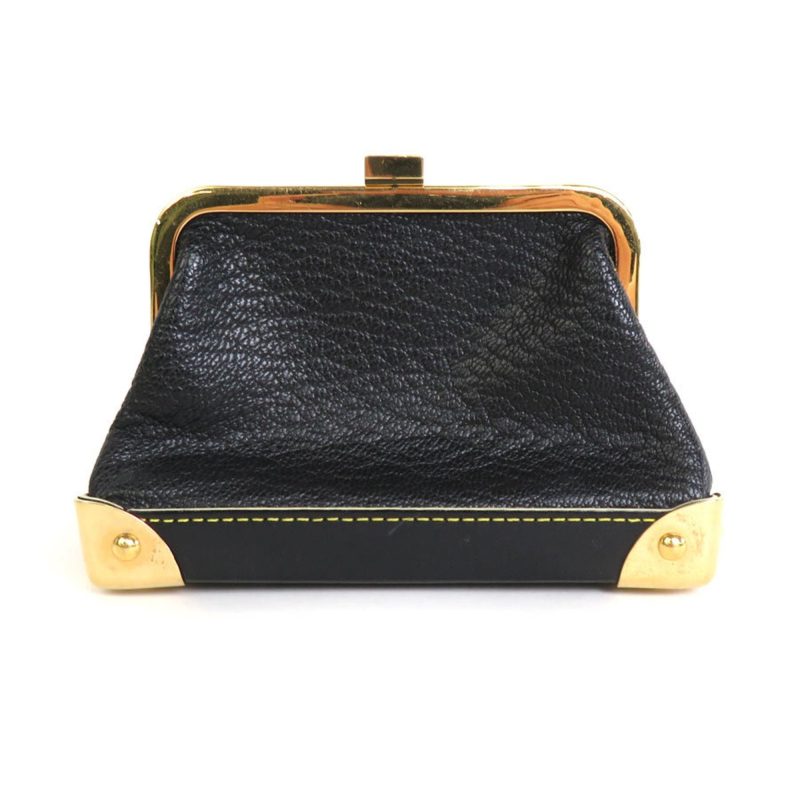 LOUIS VUITTON Coin Case Suhari Portomonet Vienois Leather Black Gold Unisex M91834 e55861f - Logoexplore
