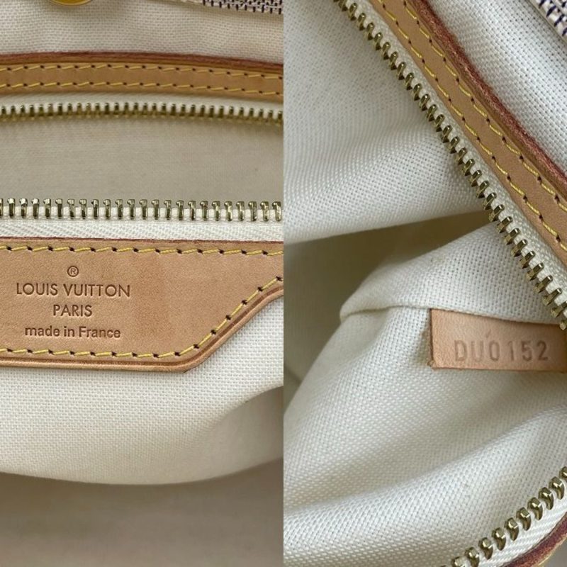 LOUIS VUITTON Damier Azur Plan Soleil Cover PM Tote Bag N41179 Ivory - Logoexplore - Image 6