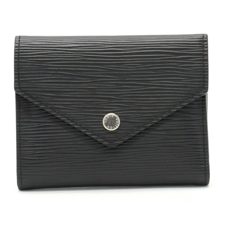 LOUIS VUITTON Epi Portefeuille Victorine Trifold Wallet Noir Black M62173 - Logoexplore
