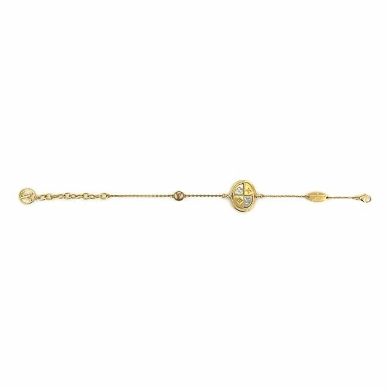 LOUIS VUITTON Bracelet Brasserie Lady Lucky Gold Red Silver M64761 Monogram GP LE0137 - Logoexplore - Image 2