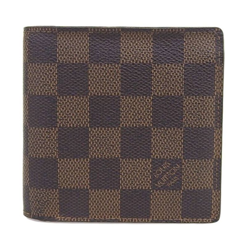 LOUIS VUITTON Damier Portefeuille Marco Bifold Wallet Ebene N61675 - Logoexplore