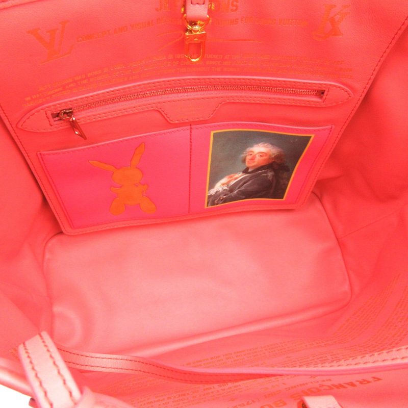 LOUIS VUITTON Boucher Neverfull MM Pink Brown Masters collection PVC coated canvas M43357 - Logoexplore - Image 7