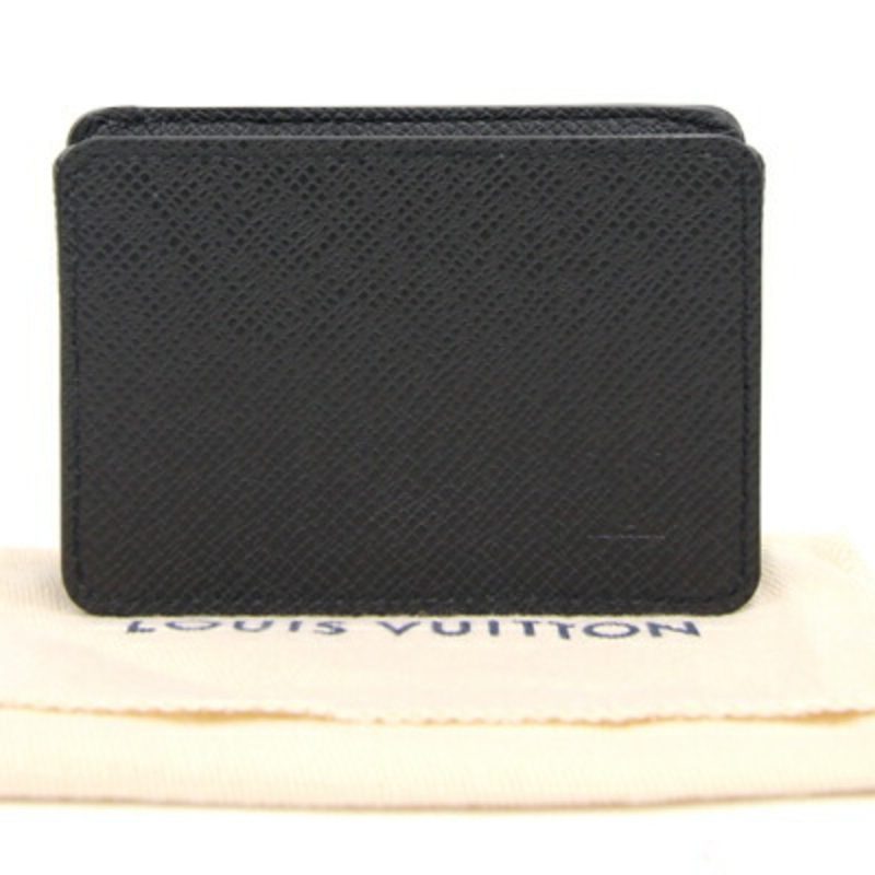 LOUIS VUITTON Coin Case Taiga Purse M30598 Noir Black Leather Men's Square - Logoexplore - Image 7