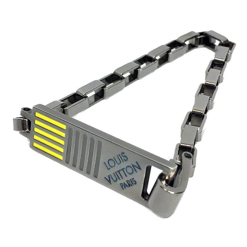 Louis Vuitton Damier Colors Bracelet MP2226 Metallic Silver Color Men's Accessories - Logoexplore