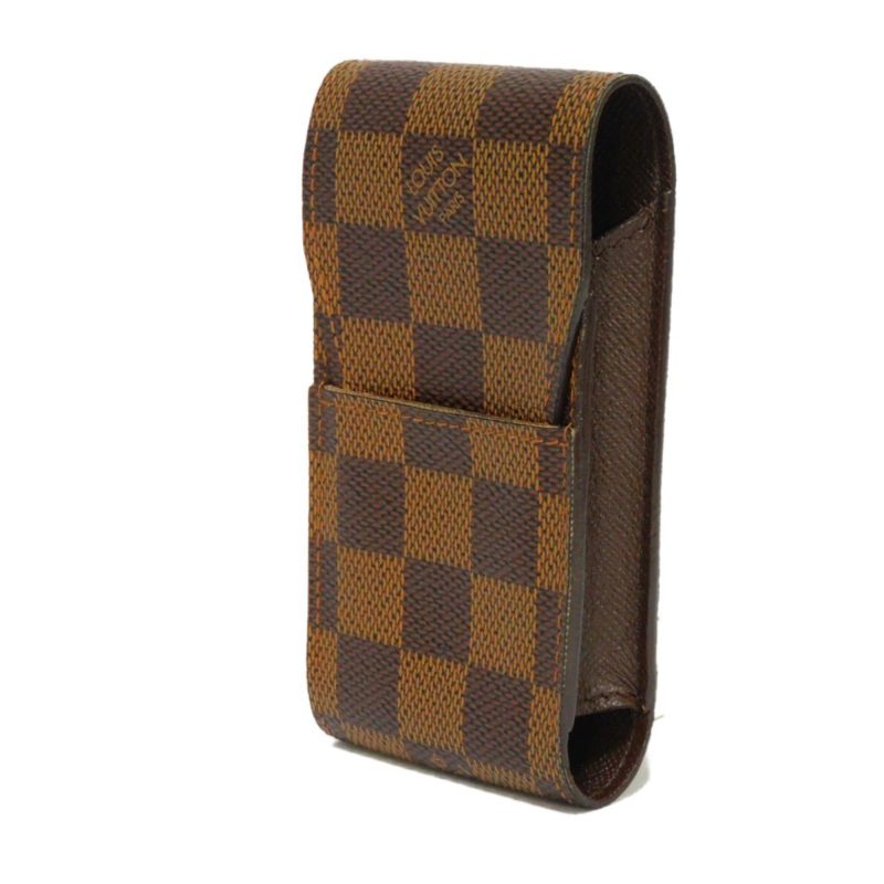 LOUIS VUITTON Cigarette Case Etuit Logo Brown Flap Type Damier Ebene N63024 Men's Women's - Logoexplore - Image 2